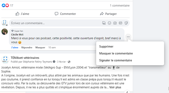 commentaires Facebook