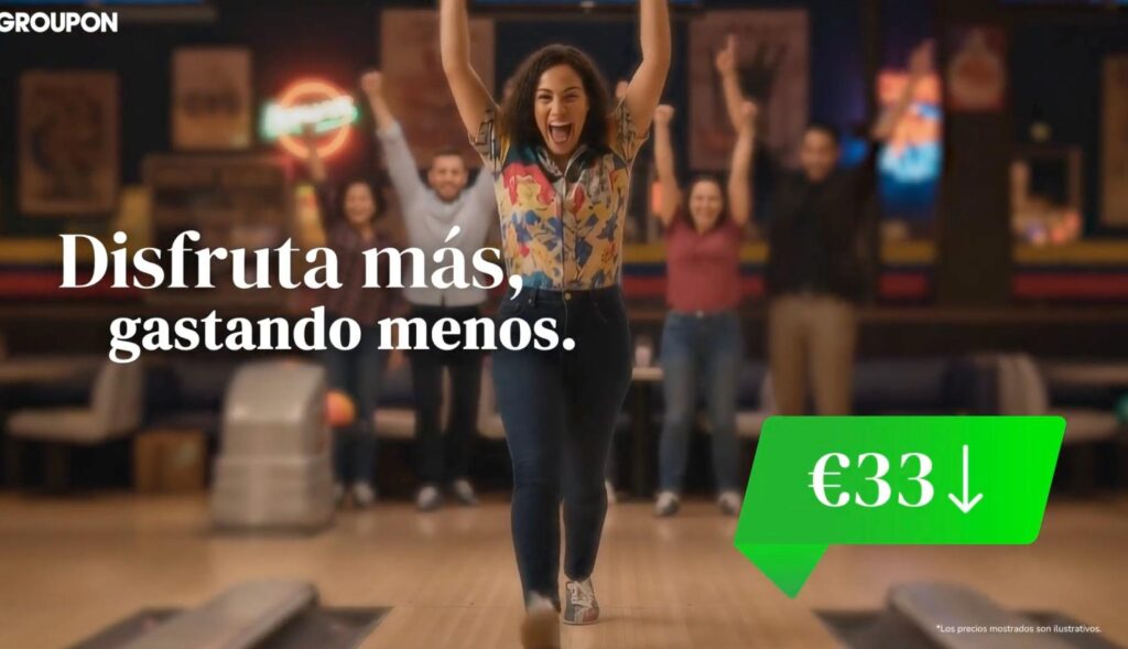 Groupon renoue avec l’identité de marque en mettant en avant Madrid et les expériences locales !