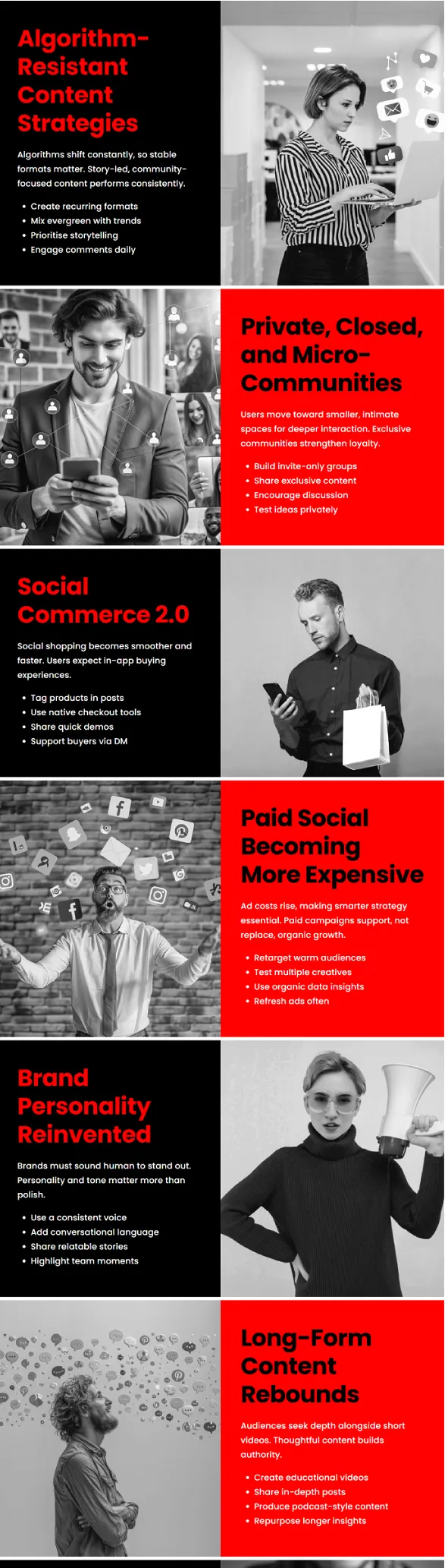 Tendances des réseaux sociaux 2026