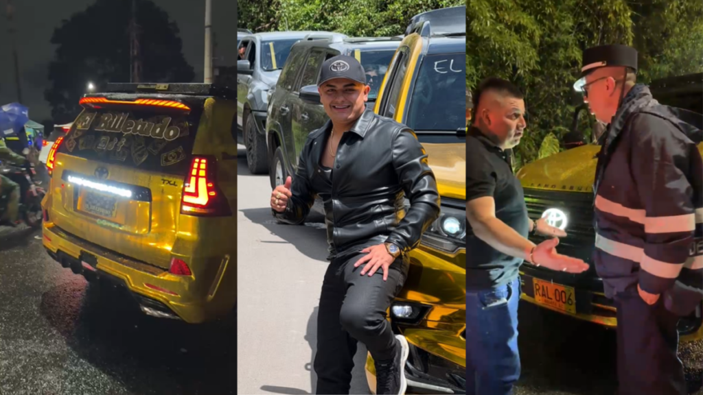 Le mystère du créateur de contenu dont le flamboyant camion à la décoration dorée a été immobilisé pour avoir roulé avec des plaques cachées et agressé un agent !
