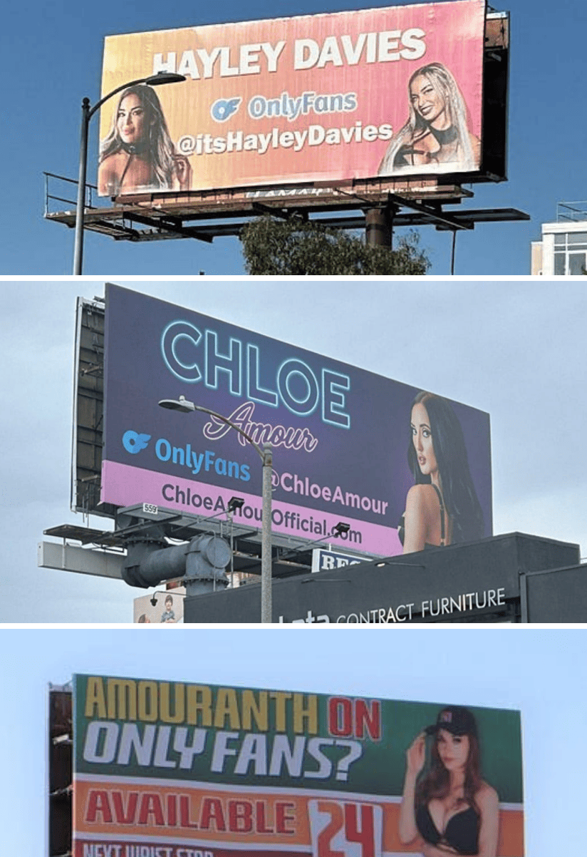 Bannière publicitaire pour OnlyFans