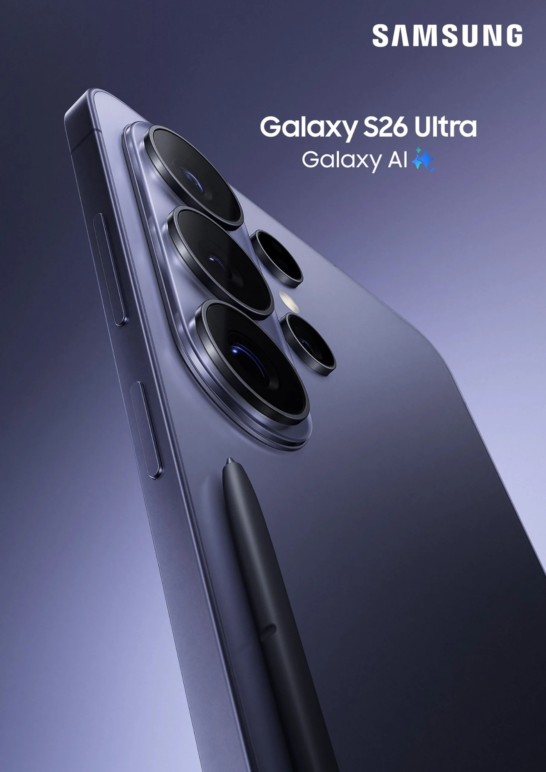 Fuite d'image marketing du Galaxy S26 Ultra