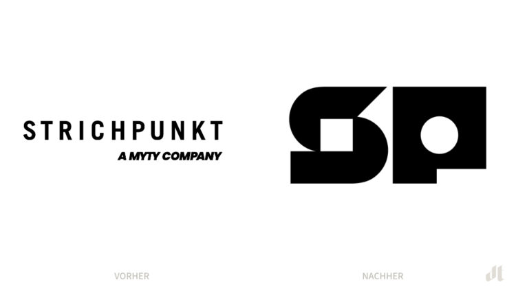 Logo Strichpunkt – avant et après